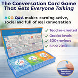 AGO Q&A ESL Conversation Card Game Box Set – Levels 1–3